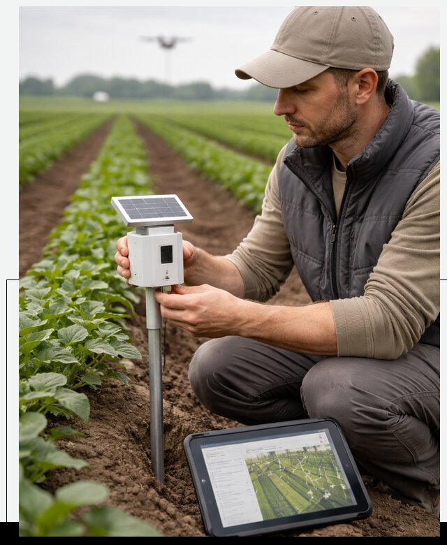 IoT мониторинг сельскохозяйственных полей и контроля в Мончегорске